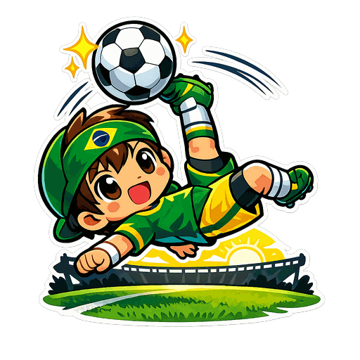 Brazil football sticker 2