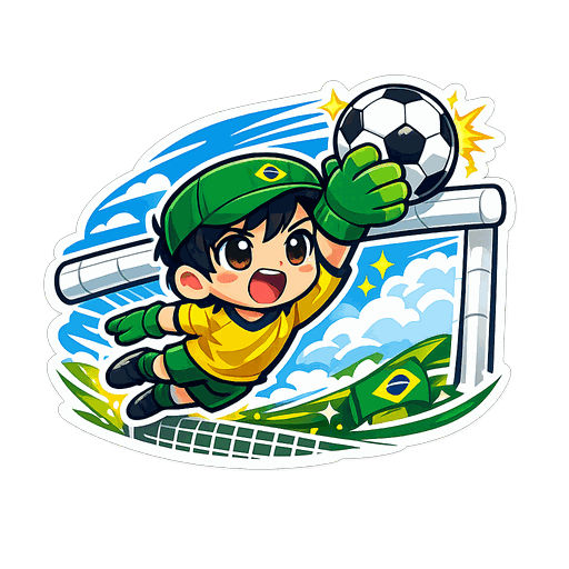 Brazil football sticker 4