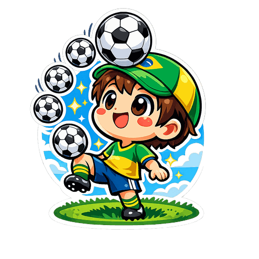 Brazil football sticker 6