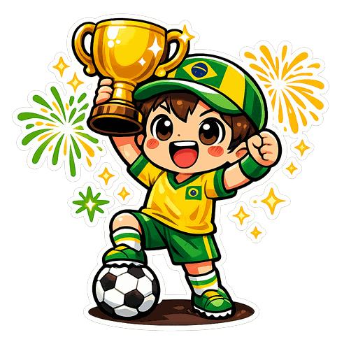 Brazil football sticker 8