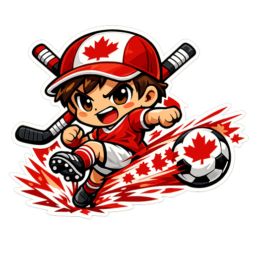 Canada football sticker 2