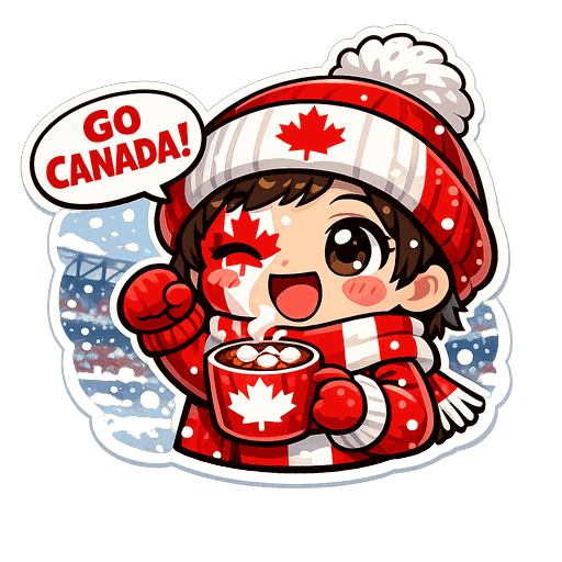 Canada football sticker 5