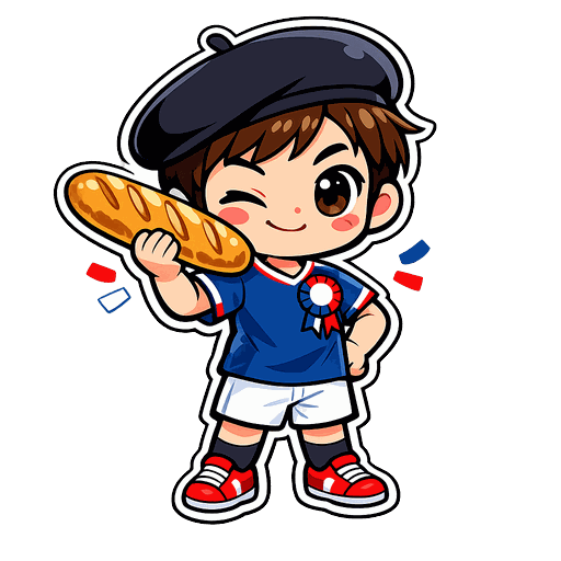 France football fan sticker