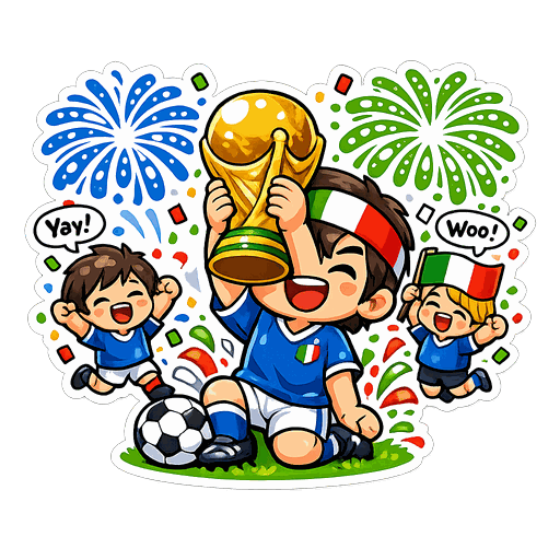 Italy football sticker 8