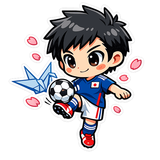 Japan football sticker 2
