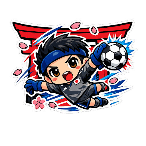 Japan football sticker 3