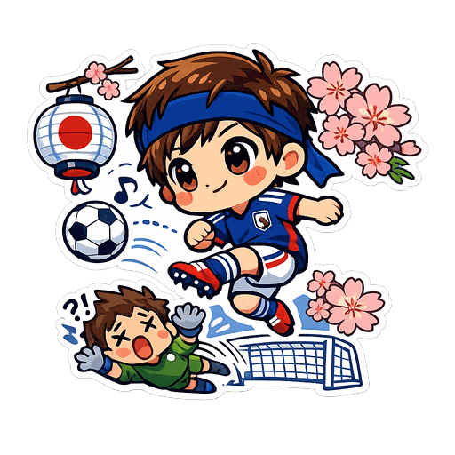 Japan football sticker 5