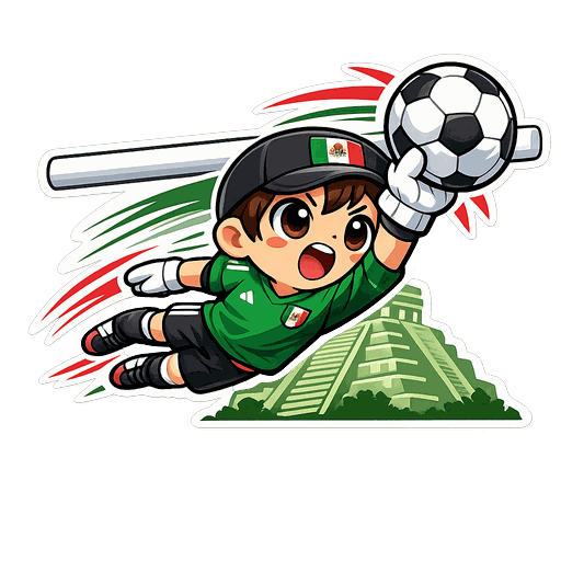 Mexico football sticker 3
