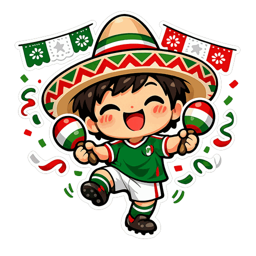 Mexico football sticker 4
