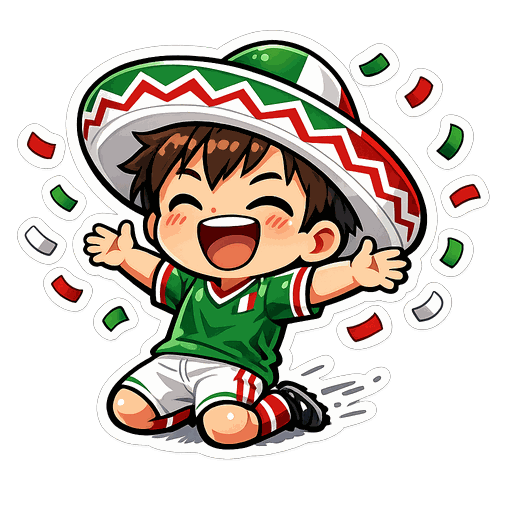 Mexico football sticker 6