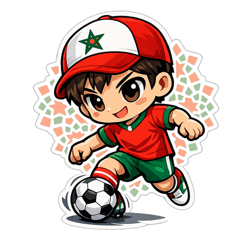 Morocco football sticker 2