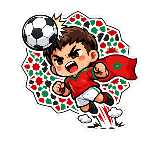 Morocco football sticker 4