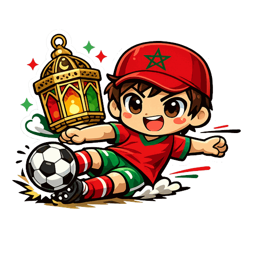 Morocco football sticker 7