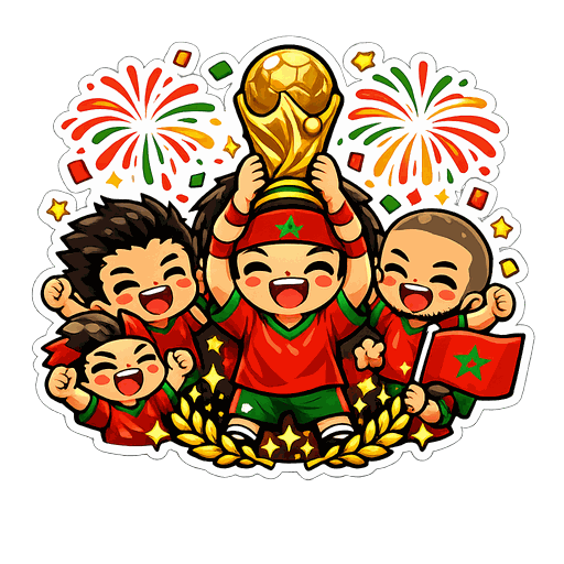 Morocco football sticker 8