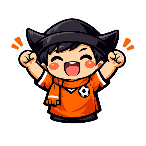 Netherlands football fan sticker