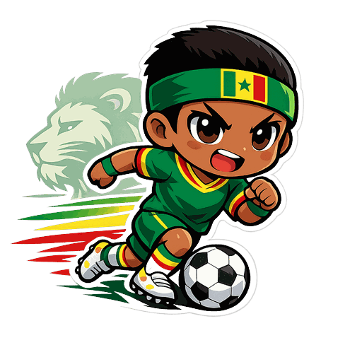 Senegal football sticker 2