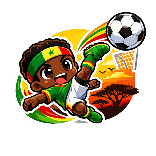 Senegal football sticker 4