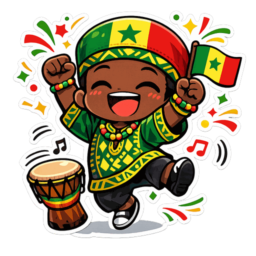 Senegal football sticker 5