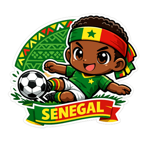 Senegal football sticker 6