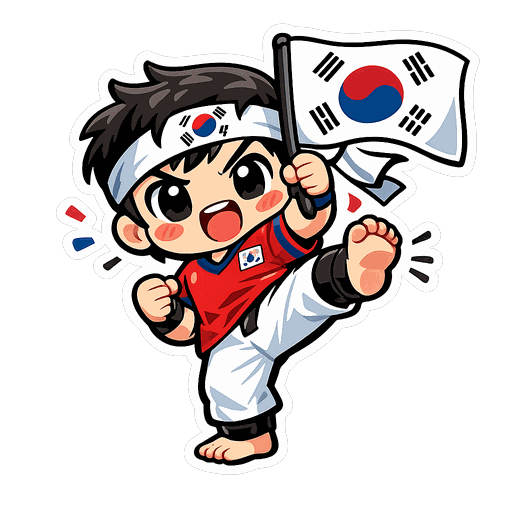 South Korea football fan sticker
