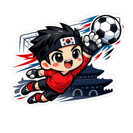 South Korea football sticker 3