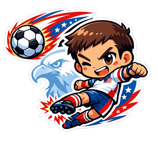 USA football sticker 2