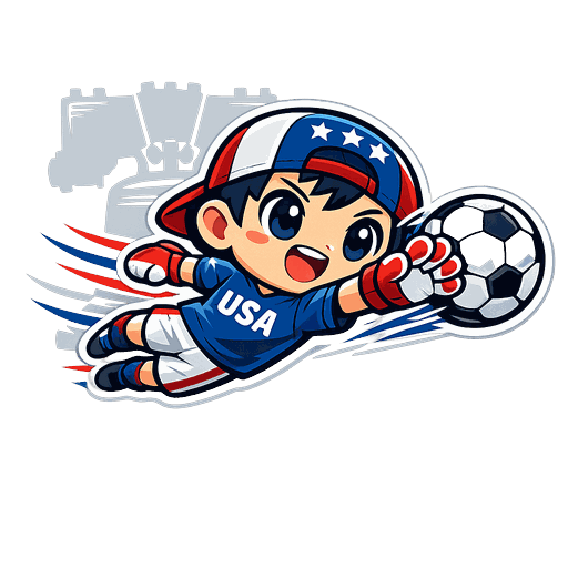 USA football sticker 3