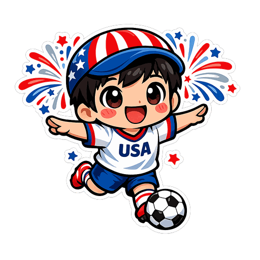 USA football sticker 4