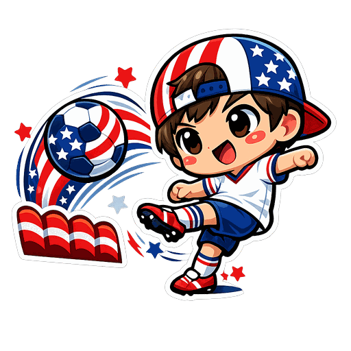 USA football sticker 6