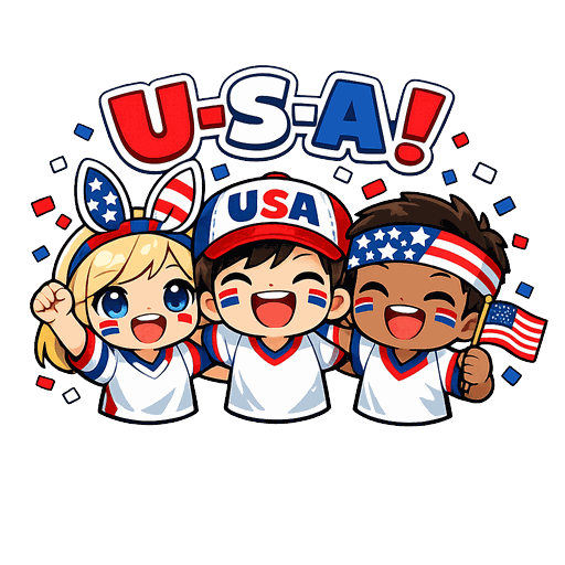 USA football sticker 7