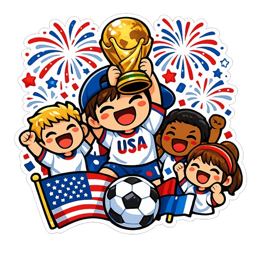 USA football sticker 8